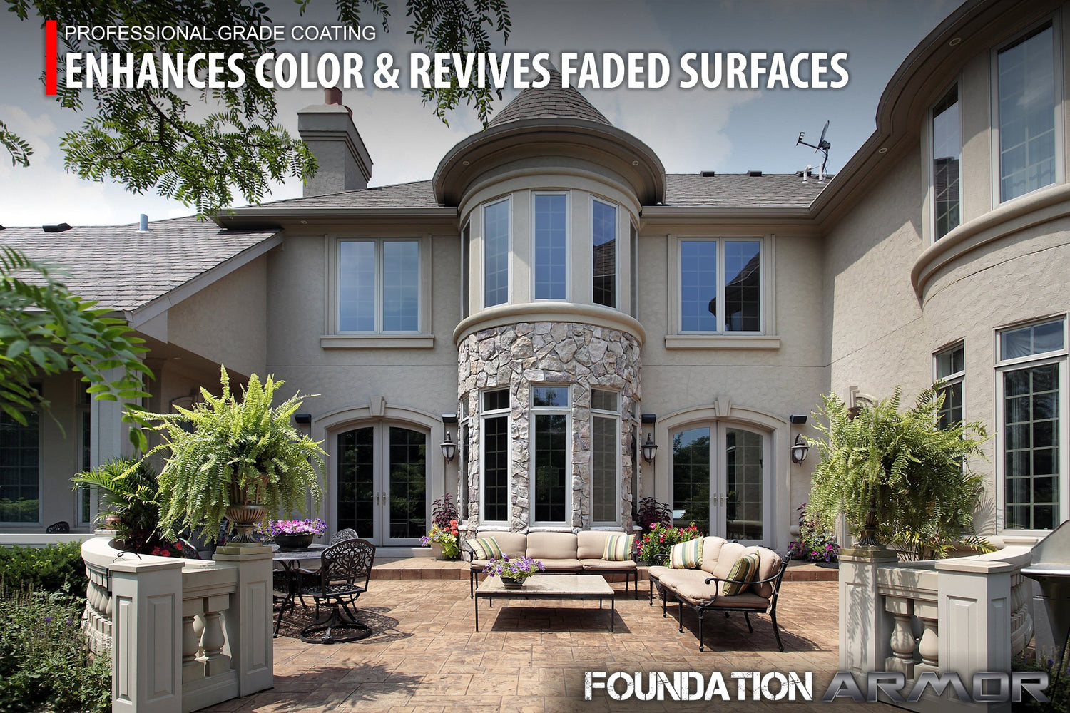 My Store Armor AR350 surface enhancer showing vibrant, revitalized faded surfaces with a smooth, glossy finish.