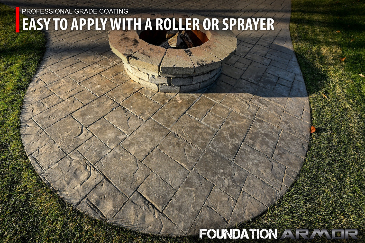 Armor AR350 coating applied with a roller or sprayer, smooth textured silver finish on a wall surface.